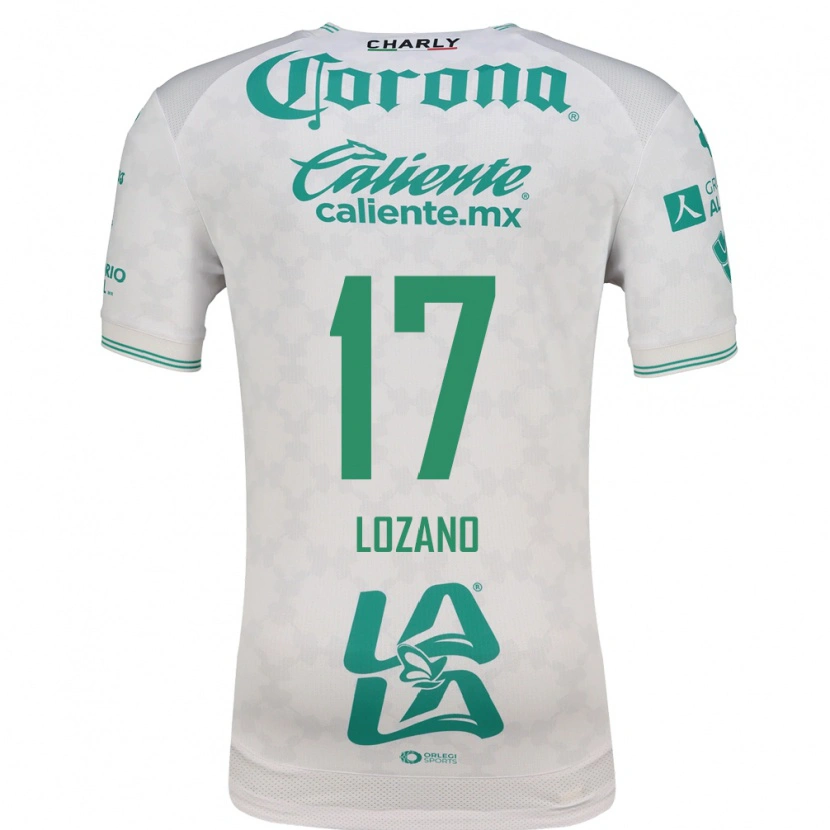 Danxen Kobiety Esteban Lozano #17 Jasnozielony Biały Wyjazdowa Koszulka 2026/27 Koszulki Klubowe