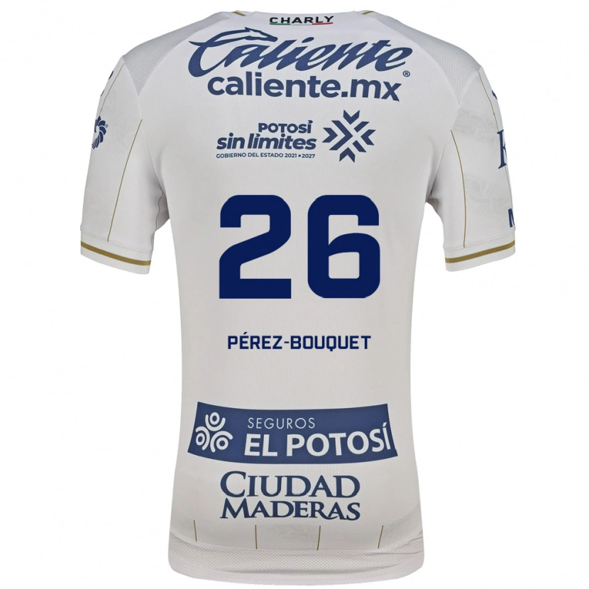 Danxen Kobiety Sebastián Pérez-Bouquet #26 Biały Niebieski Wyjazdowa Koszulka 2026/27 Koszulki Klubowe