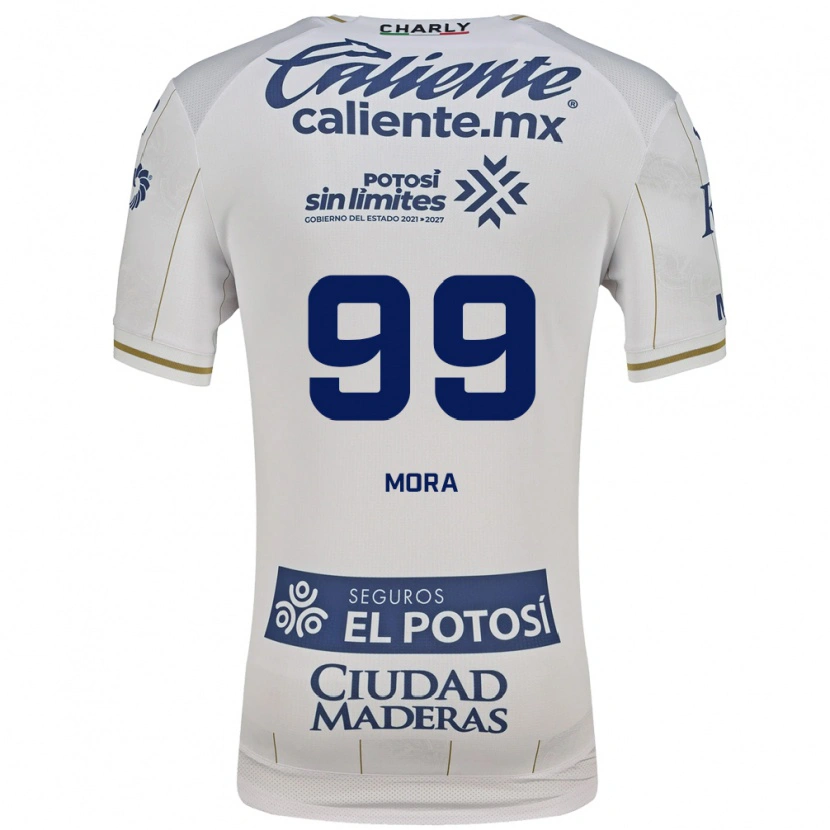 Danxen Kobiety Felipe Mora #99 Biały Niebieski Wyjazdowa Koszulka 2026/27 Koszulki Klubowe