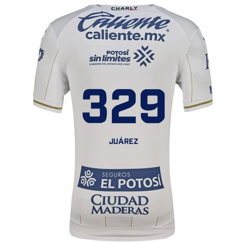 Danxen Kobiety Juan Juárez #329 Biały Niebieski Wyjazdowa Koszulka 2026/27 Koszulki Klubowe