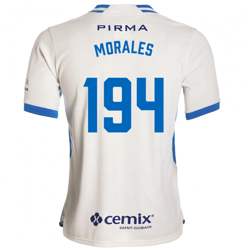 Danxen Kobiety Amaury Morales #194 Biały Niebieski Czerwony Wyjazdowa Koszulka 2026/27 Koszulki Klubowe
