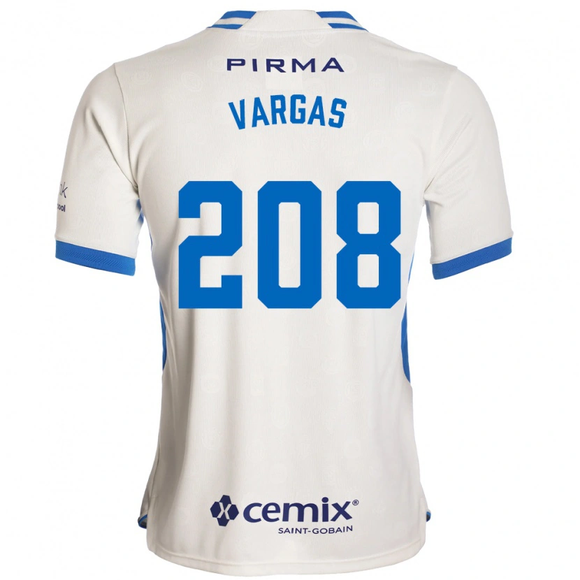Danxen Kobiety Santiago Vargas #208 Biały Niebieski Czerwony Wyjazdowa Koszulka 2026/27 Koszulki Klubowe