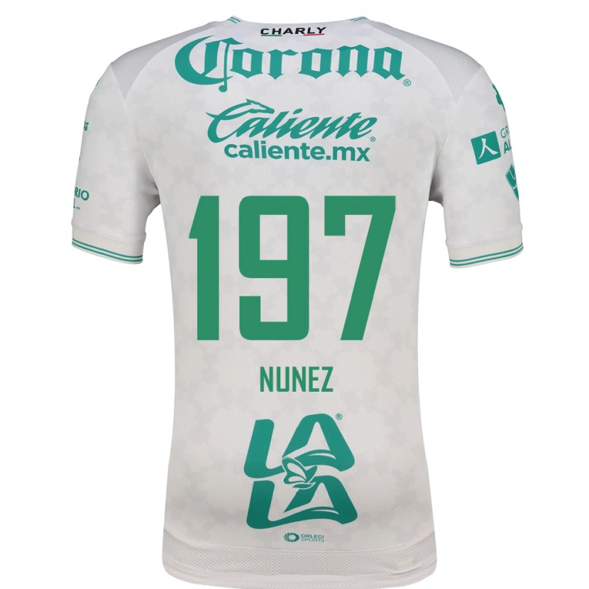 Danxen Kobiety Kevin Núñez #197 Jasnozielony Biały Wyjazdowa Koszulka 2026/27 Koszulki Klubowe