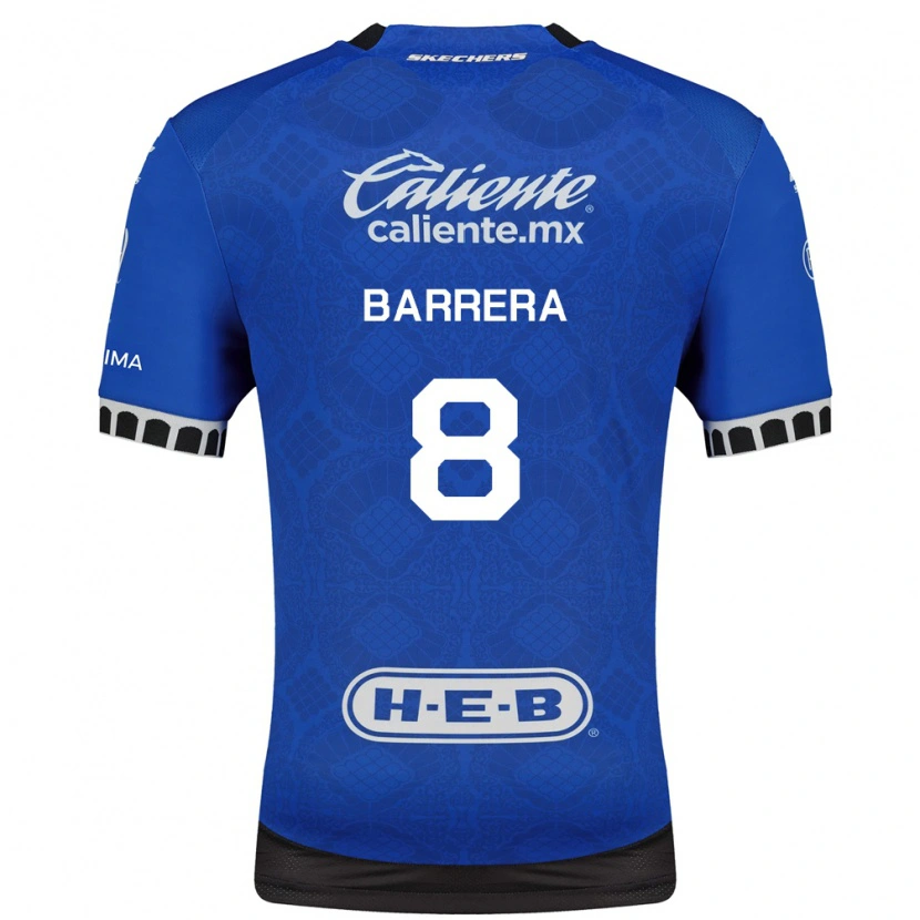 Danxen Kobiety Pablo Barrera #8 Królewski Niebieski Biały Czarny Wyjazdowa Koszulka 2026/27 Koszulki Klubowe