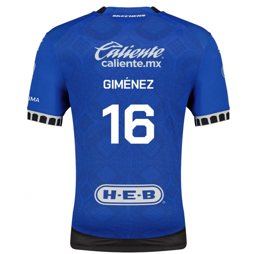 Danxen Kobiety Enzo Giménez #16 Królewski Niebieski Biały Czarny Wyjazdowa Koszulka 2026/27 Koszulki Klubowe
