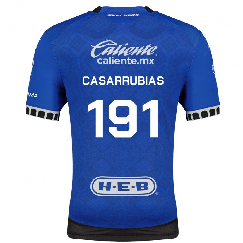 Danxen Kobiety Aaron Casarrubias #191 Królewski Niebieski Biały Czarny Wyjazdowa Koszulka 2026/27 Koszulki Klubowe