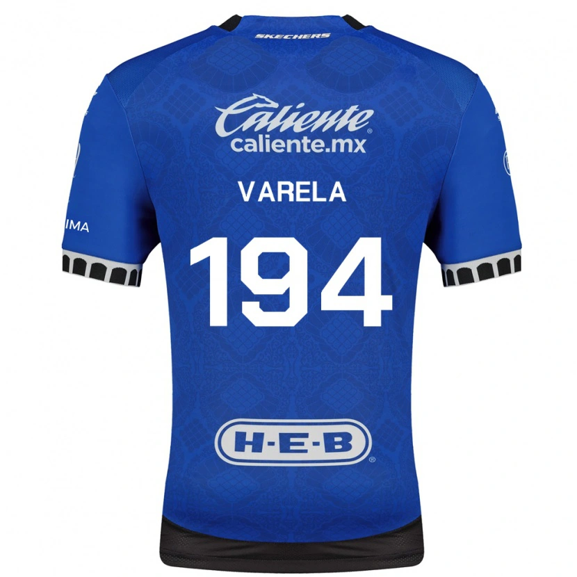 Danxen Kobiety José Varela #194 Królewski Niebieski Biały Czarny Wyjazdowa Koszulka 2026/27 Koszulki Klubowe