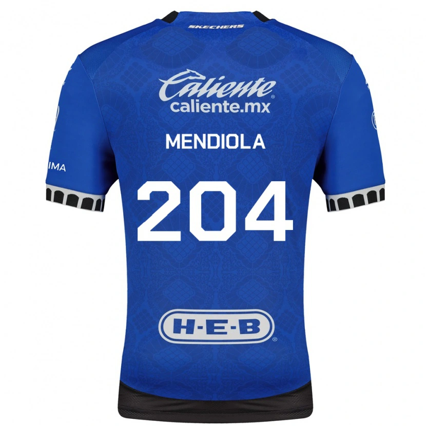 Danxen Kobiety Carlos Mendiola #204 Królewski Niebieski Biały Czarny Wyjazdowa Koszulka 2026/27 Koszulki Klubowe
