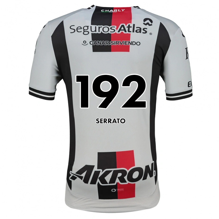 Danxen Kobiety Jesús Serrato #192 Biały Czerwony Czarny Wyjazdowa Koszulka 2026/27 Koszulki Klubowe