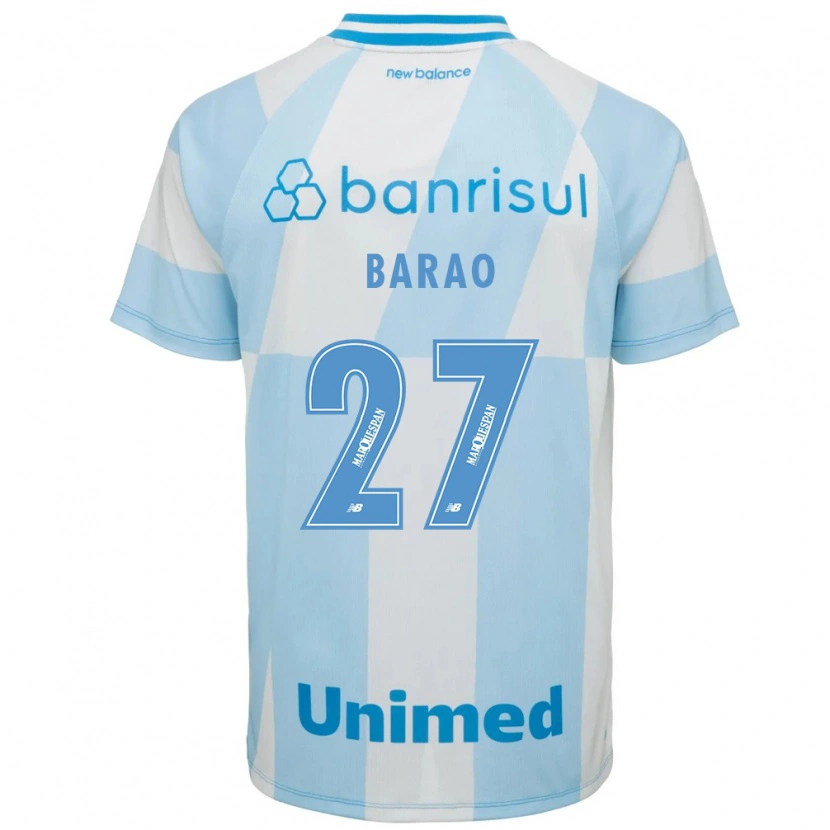 Danxen Kobiety Dani Barão #27 Jasny Niebieski Biały Wyjazdowa Koszulka 2026/27 Koszulki Klubowe