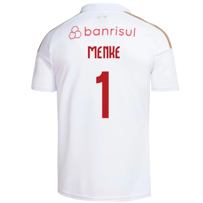 Danxen Kobiety Henrique Menke #1 Biały Czerwony Wyjazdowa Koszulka 2026/27 Koszulki Klubowe