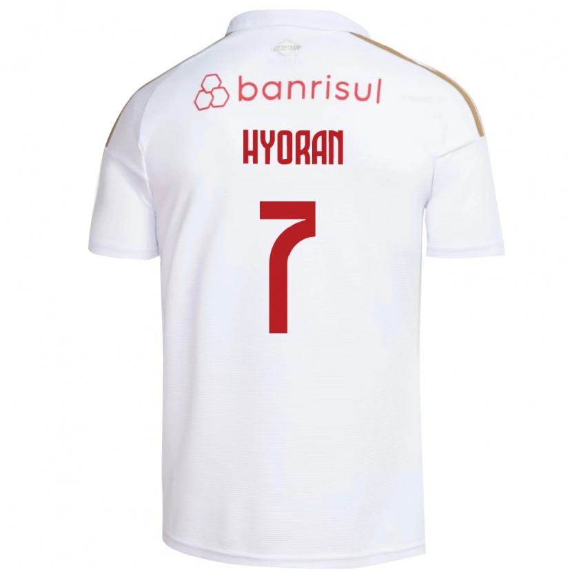 Danxen Kobiety Hyoran #7 Biały Czerwony Wyjazdowa Koszulka 2026/27 Koszulki Klubowe