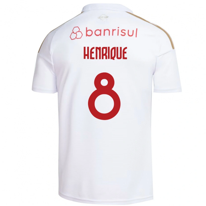Danxen Kobiety Bruno Henrique #8 Biały Czerwony Wyjazdowa Koszulka 2026/27 Koszulki Klubowe