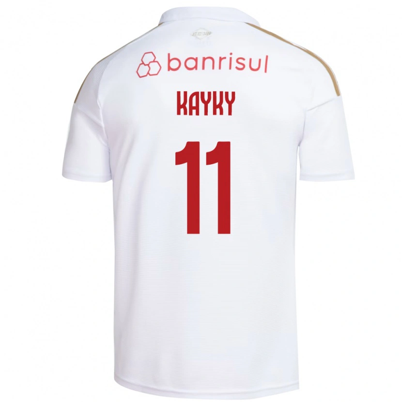 Danxen Kobiety Kayky Da Silva Chagas #11 Biały Czerwony Wyjazdowa Koszulka 2026/27 Koszulki Klubowe