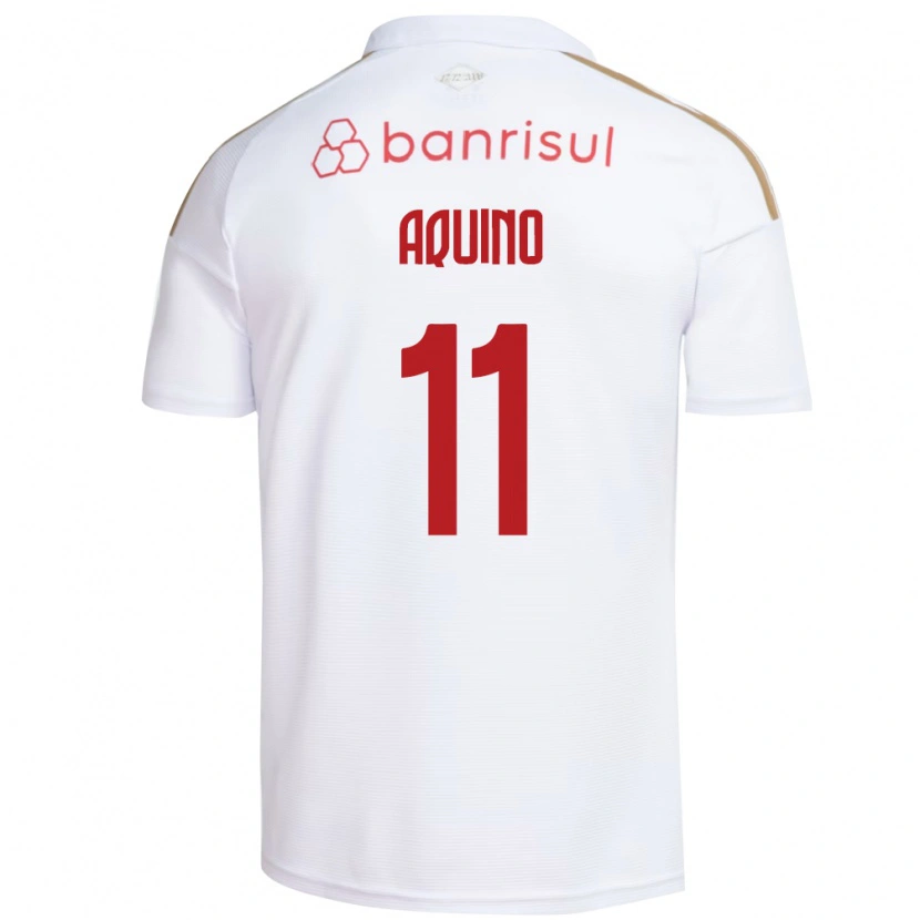 Danxen Kobiety Belén Aquino #11 Biały Czerwony Wyjazdowa Koszulka 2026/27 Koszulki Klubowe