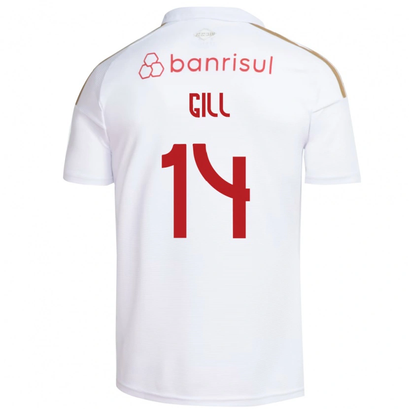 Danxen Kobiety Antonio Gill #14 Biały Czerwony Wyjazdowa Koszulka 2026/27 Koszulki Klubowe