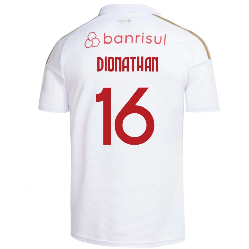 Danxen Kobiety Dionathan De Lima Dos Santos #16 Biały Czerwony Wyjazdowa Koszulka 2026/27 Koszulki Klubowe