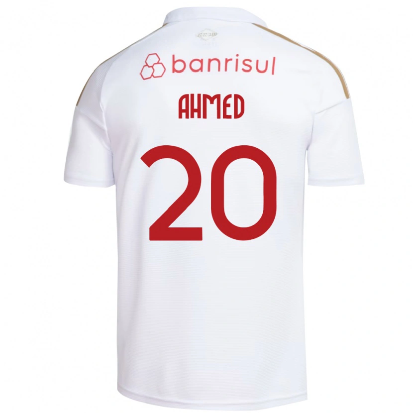 Danxen Kobiety Diego Ahmed #20 Biały Czerwony Wyjazdowa Koszulka 2026/27 Koszulki Klubowe