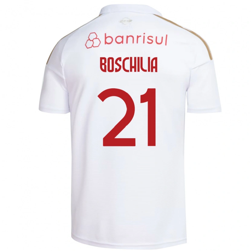 Danxen Kobiety Gabriel Boschilia #21 Biały Czerwony Wyjazdowa Koszulka 2026/27 Koszulki Klubowe
