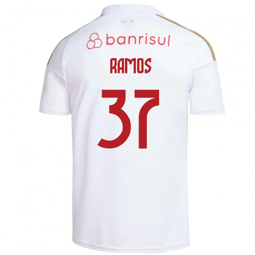 Danxen Kobiety Lucas Ramos #37 Biały Czerwony Wyjazdowa Koszulka 2026/27 Koszulki Klubowe