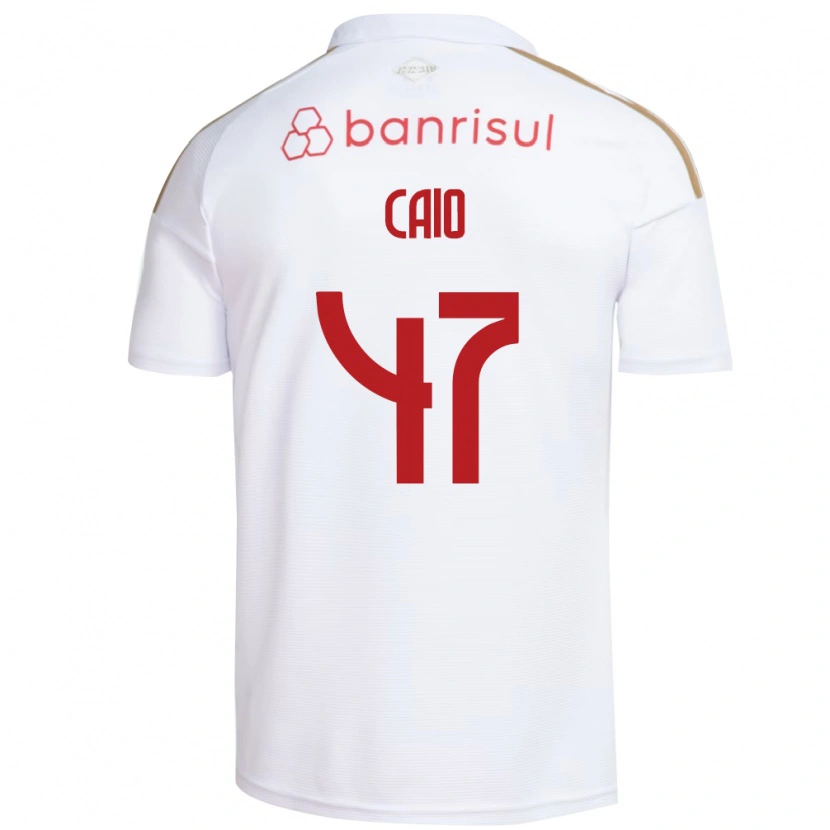 Danxen Kobiety Caio Vidal #47 Biały Czerwony Wyjazdowa Koszulka 2026/27 Koszulki Klubowe