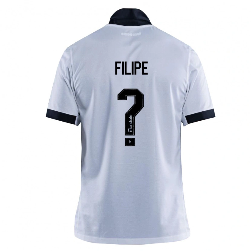 Danxen Kobiety Luiz Filipe #0 Czarny Biały Wyjazdowa Koszulka 2026/27 Koszulki Klubowe