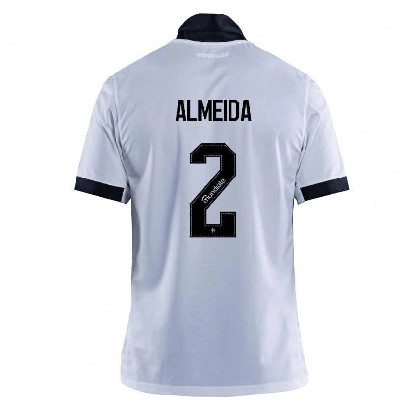 Danxen Kobiety Samuel Almeida #2 Czarny Biały Wyjazdowa Koszulka 2026/27 Koszulki Klubowe