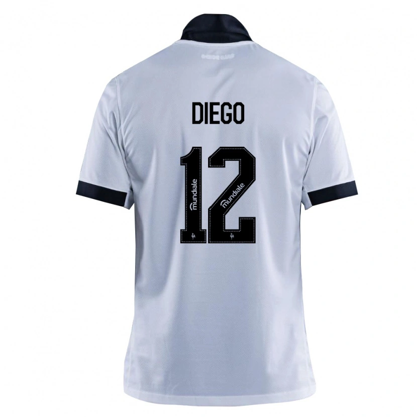 Danxen Kobiety Diego #12 Czarny Biały Wyjazdowa Koszulka 2026/27 Koszulki Klubowe