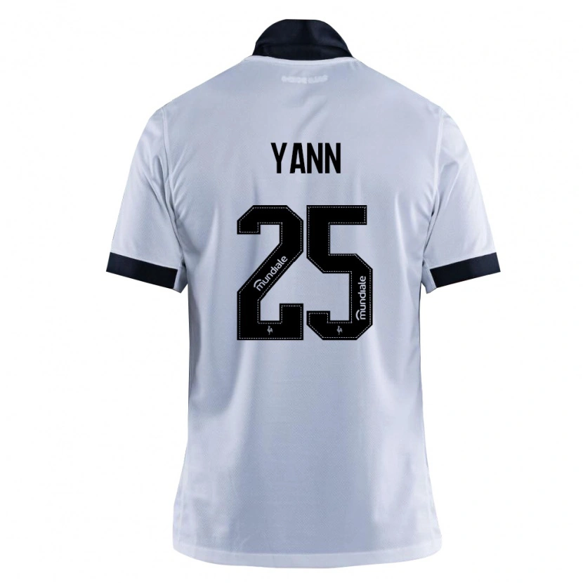 Danxen Kobiety Yann Neves #25 Czarny Biały Wyjazdowa Koszulka 2026/27 Koszulki Klubowe