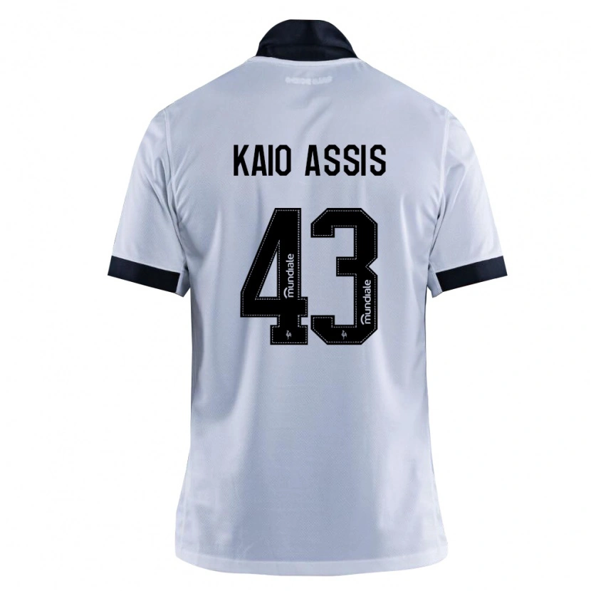 Danxen Kobiety Kaio Assis #43 Czarny Biały Wyjazdowa Koszulka 2026/27 Koszulki Klubowe