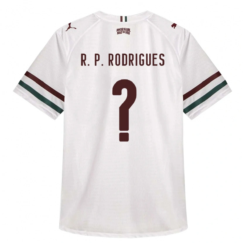 Danxen Kobiety Ronald Pinheiro Rodrigues #0 Biały Zielony Burgundia Wyjazdowa Koszulka 2026/27 Koszulki Klubowe