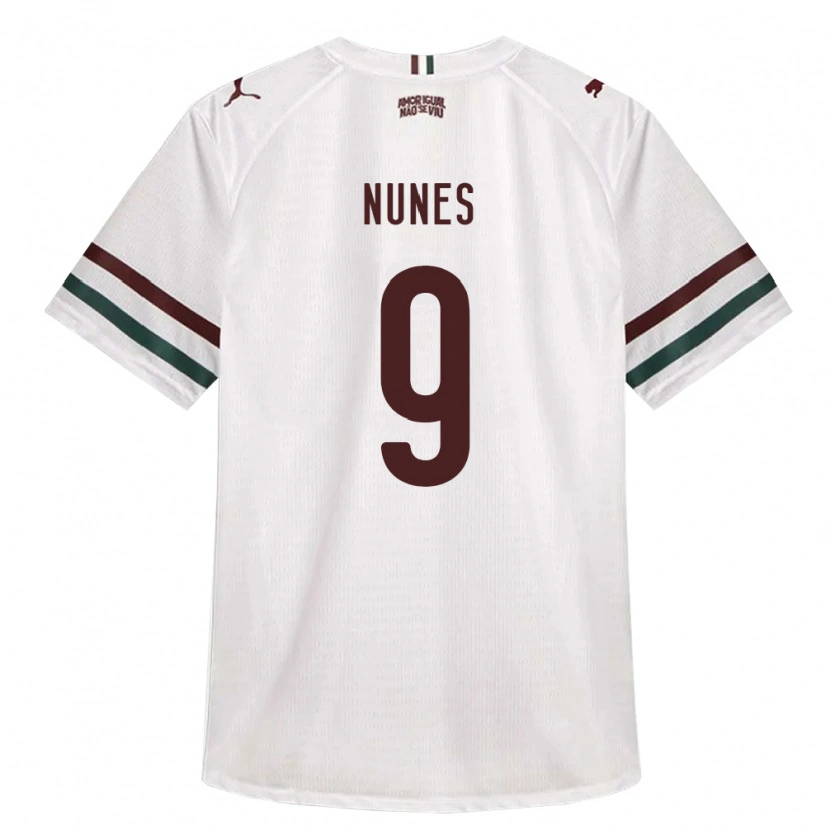 Danxen Kobiety Carla Nunes #9 Biały Zielony Burgundia Wyjazdowa Koszulka 2026/27 Koszulki Klubowe