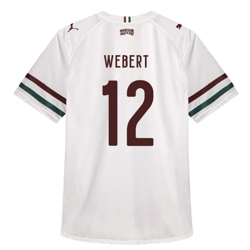 Danxen Kobiety Webert Silva Leite Ferreira #12 Biały Zielony Burgundia Wyjazdowa Koszulka 2026/27 Koszulki Klubowe