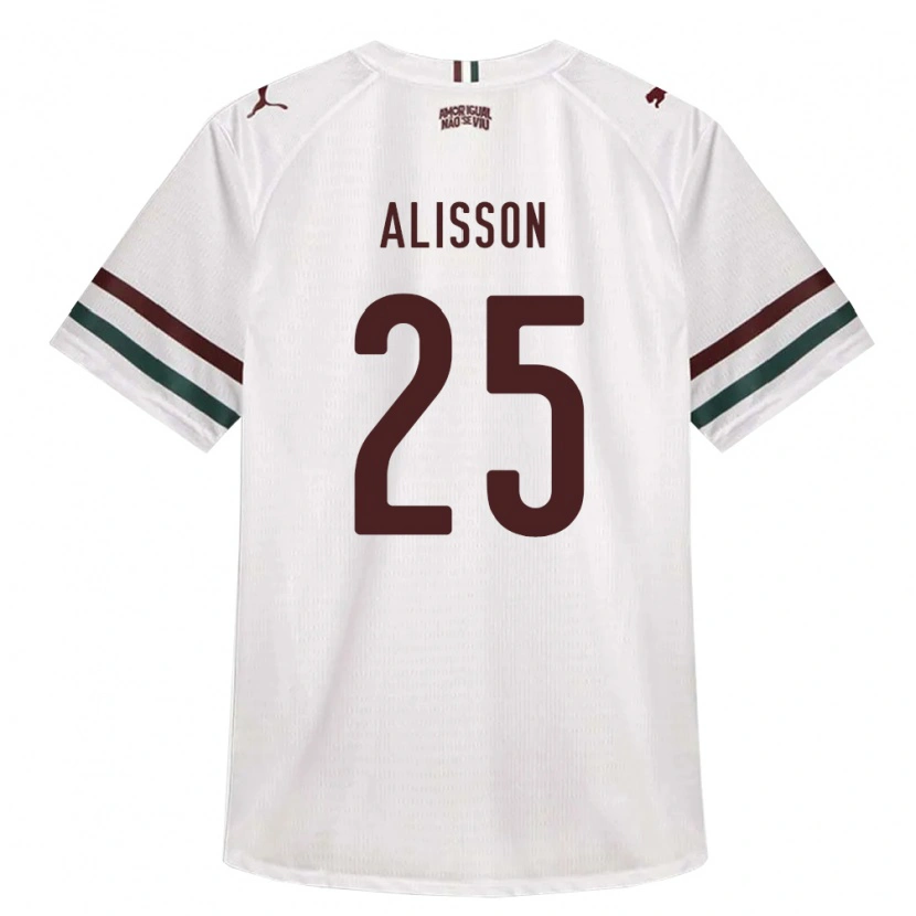 Danxen Kobiety Alisson Euler De Freitas Castro #25 Biały Zielony Burgundia Wyjazdowa Koszulka 2026/27 Koszulki Klubowe
