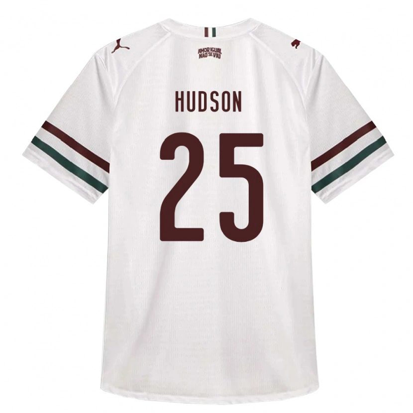 Danxen Kobiety Hudson #25 Biały Zielony Burgundia Wyjazdowa Koszulka 2026/27 Koszulki Klubowe