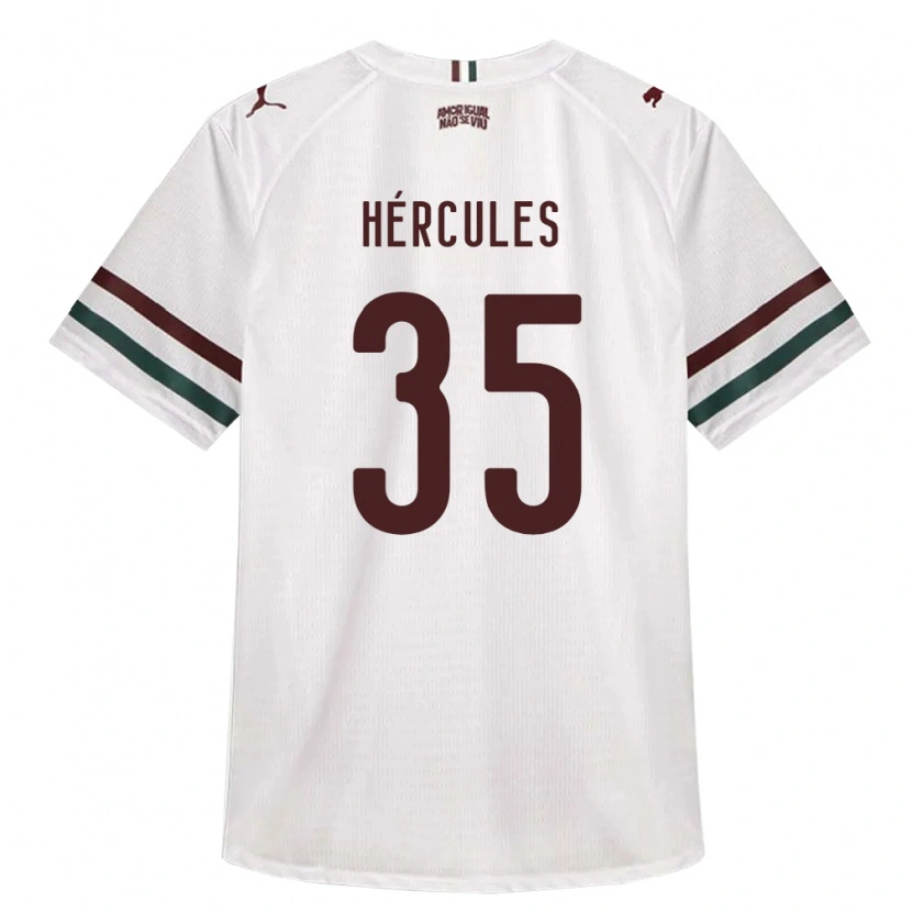 Danxen Kobiety Hércules Pereira Do Nascimento #35 Biały Zielony Burgundia Wyjazdowa Koszulka 2026/27 Koszulki Klubowe
