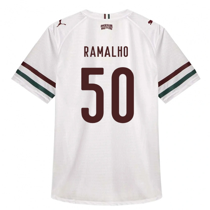 Danxen Kobiety Gustavo Ramalho #50 Biały Zielony Burgundia Wyjazdowa Koszulka 2026/27 Koszulki Klubowe