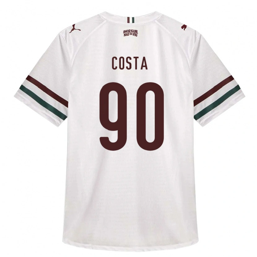 Danxen Kobiety Douglas Costa #90 Biały Zielony Burgundia Wyjazdowa Koszulka 2026/27 Koszulki Klubowe