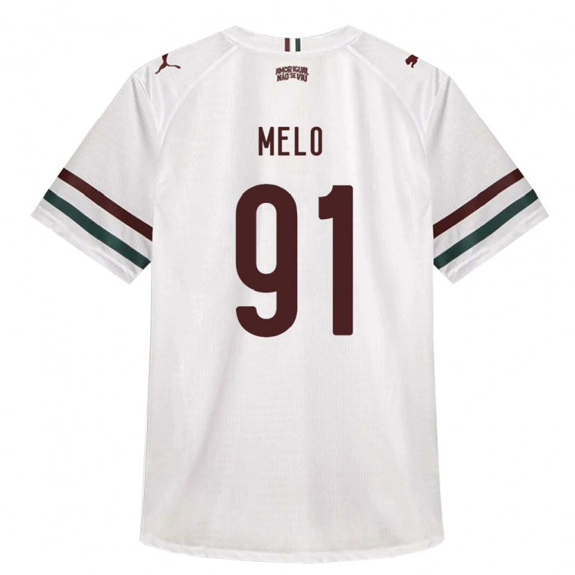 Danxen Kobiety Davi Melo #91 Biały Zielony Burgundia Wyjazdowa Koszulka 2026/27 Koszulki Klubowe