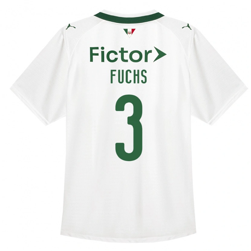 Danxen Kobiety Bruno Fuchs #3 Zielony Biały Wyjazdowa Koszulka 2026/27 Koszulki Klubowe