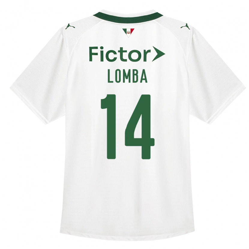 Danxen Kobiety Marcelo Lomba #14 Zielony Biały Wyjazdowa Koszulka 2026/27 Koszulki Klubowe