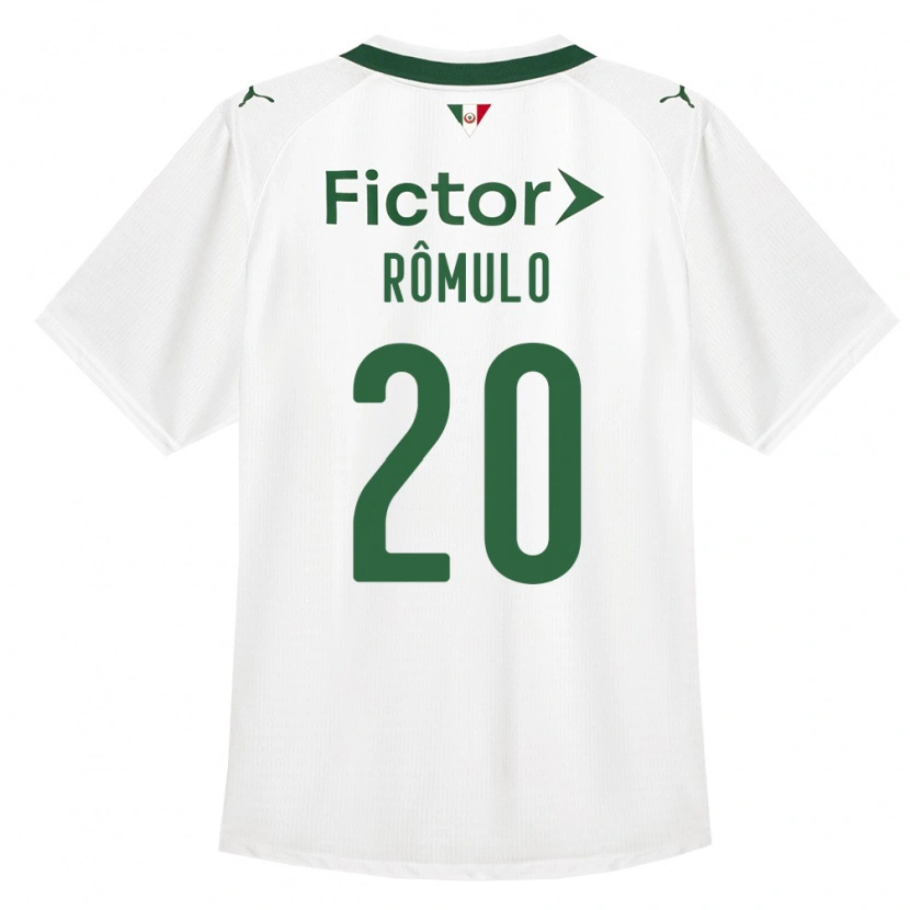 Danxen Kobiety Rômulo #20 Zielony Biały Wyjazdowa Koszulka 2026/27 Koszulki Klubowe