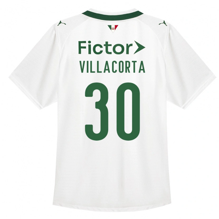 Danxen Kobiety Rodrigo Villacorta #30 Zielony Biały Wyjazdowa Koszulka 2026/27 Koszulki Klubowe