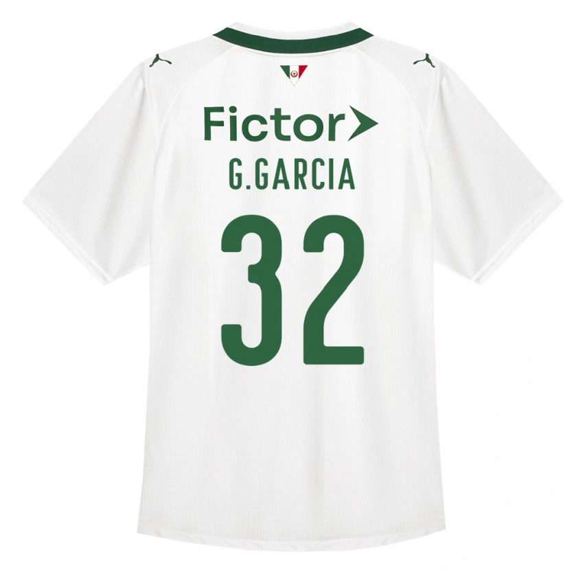 Danxen Kobiety Gustavo Garcia #32 Zielony Biały Wyjazdowa Koszulka 2026/27 Koszulki Klubowe