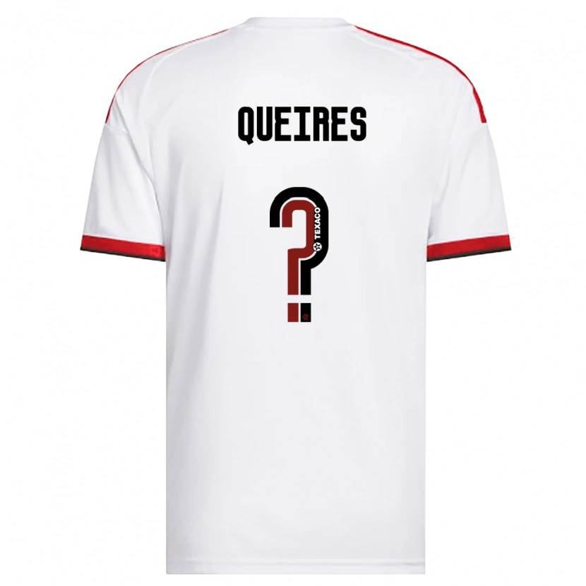 Danxen Kobiety Daniel Queires #0 Biały Czerwony Czarny Wyjazdowa Koszulka 2026/27 Koszulki Klubowe