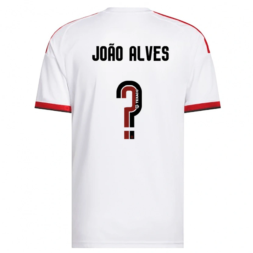 Danxen Kobiety João Alves #0 Biały Czerwony Czarny Wyjazdowa Koszulka 2026/27 Koszulki Klubowe