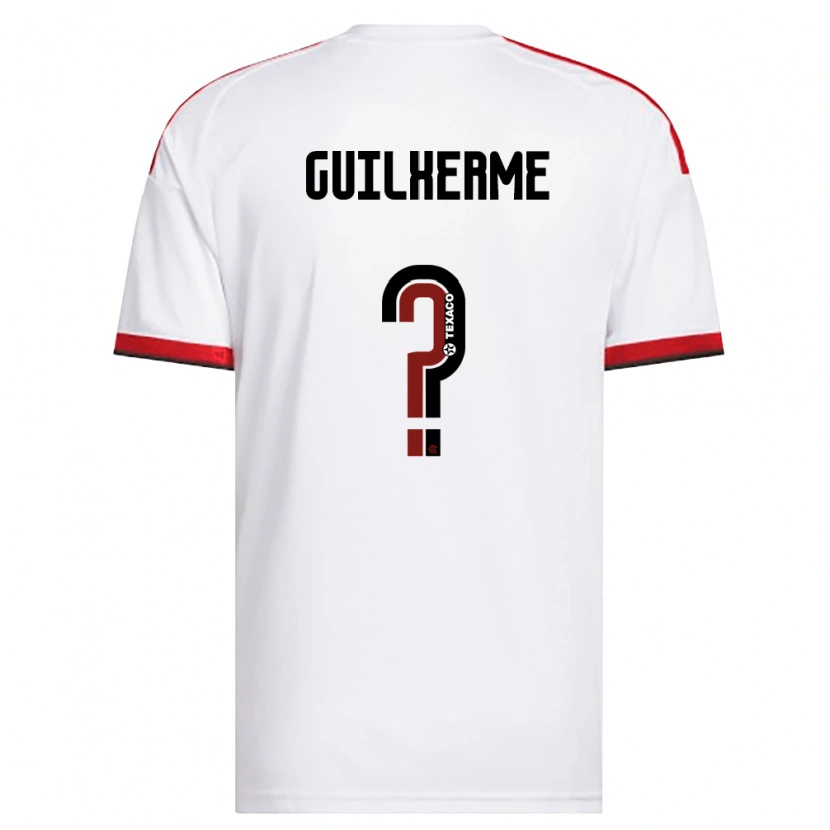 Danxen Kobiety Guilherme Teixeira #0 Biały Czerwony Czarny Wyjazdowa Koszulka 2026/27 Koszulki Klubowe