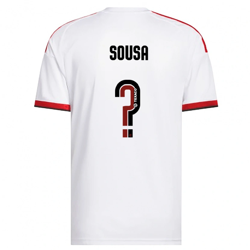 Danxen Kobiety Guilherme Sousa #0 Biały Czerwony Czarny Wyjazdowa Koszulka 2026/27 Koszulki Klubowe