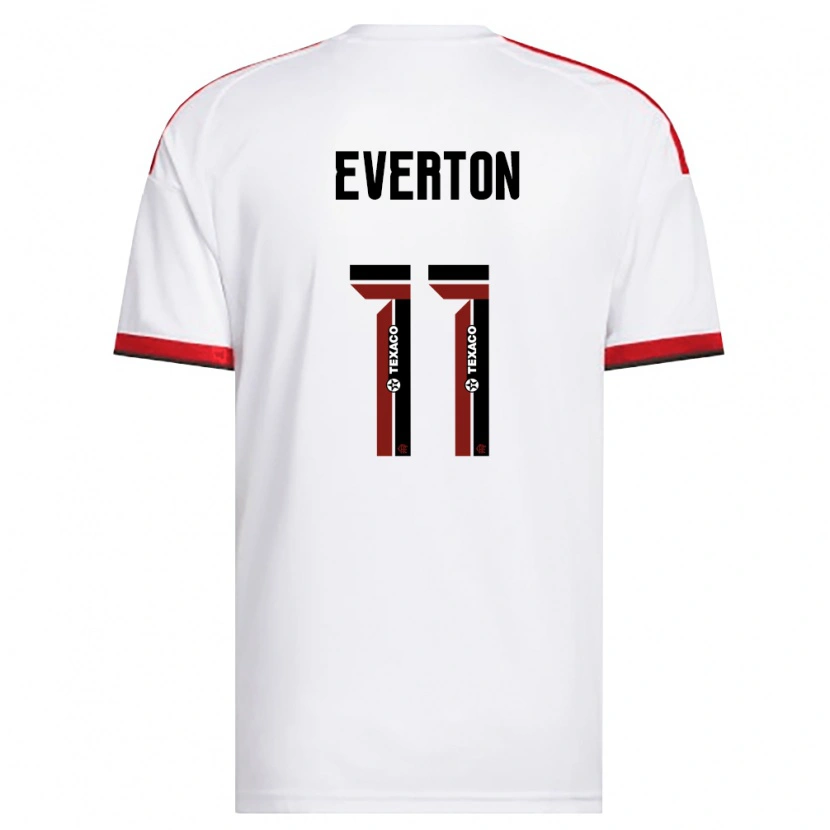 Danxen Kobiety Everton Sousa Soares #11 Biały Czerwony Czarny Wyjazdowa Koszulka 2026/27 Koszulki Klubowe