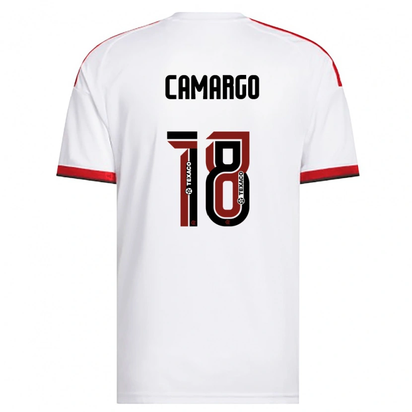 Danxen Kobiety João Camargo #18 Biały Czerwony Czarny Wyjazdowa Koszulka 2026/27 Koszulki Klubowe
